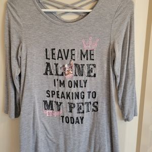 Justice girls Ling sleeve tee